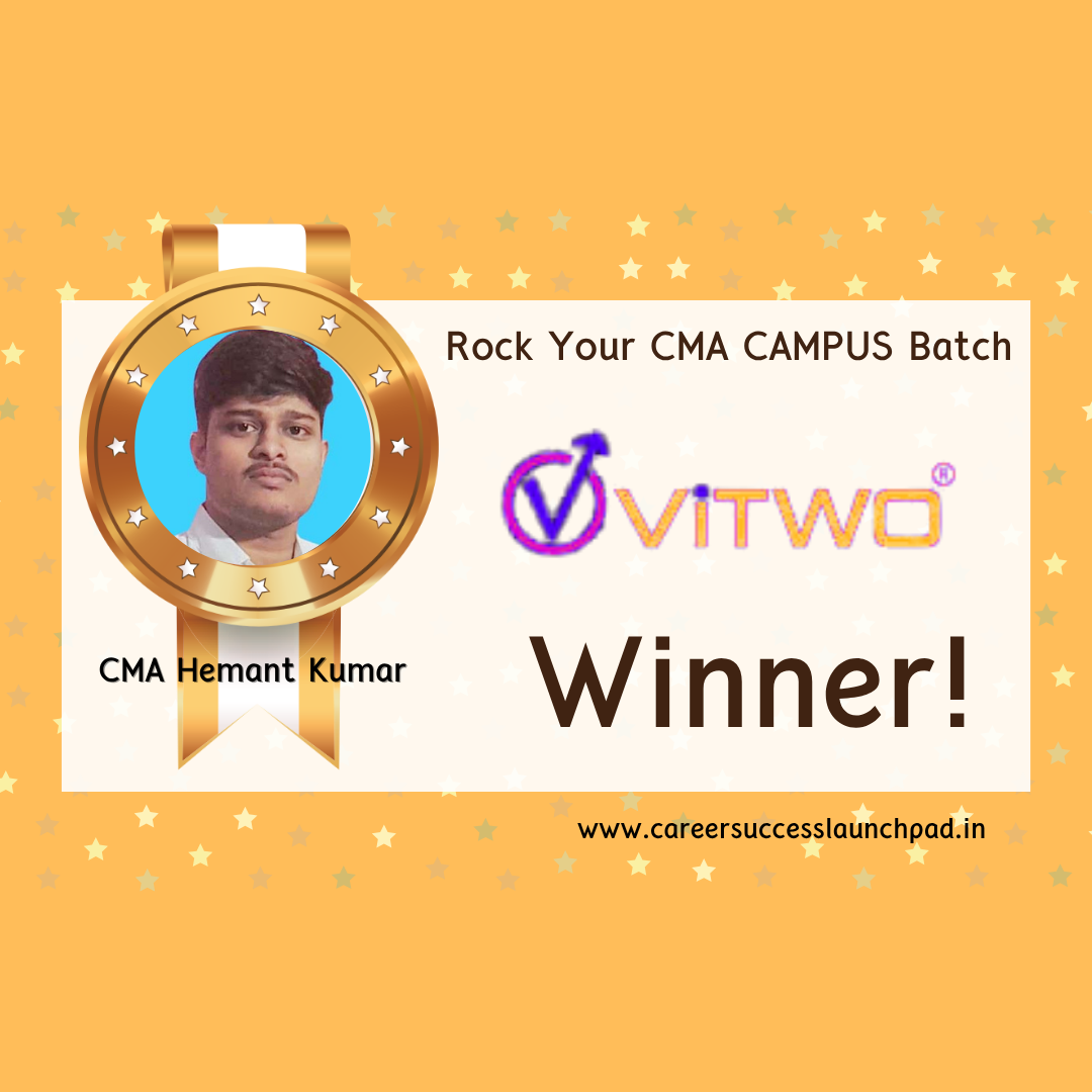 CMA fresher placement success story 68 | Career Success Launchpad