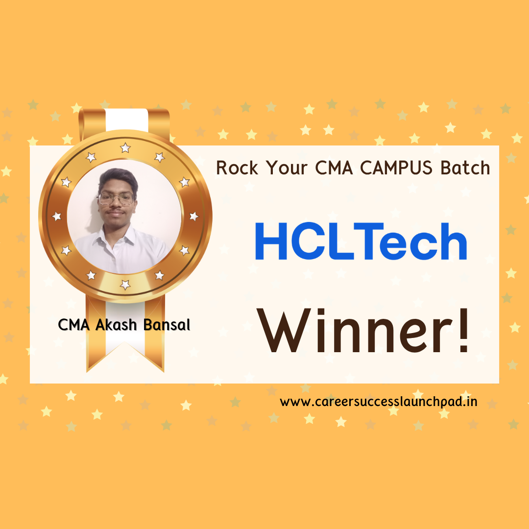 CMA fresher placement success story 65 | Career Success Launchpad